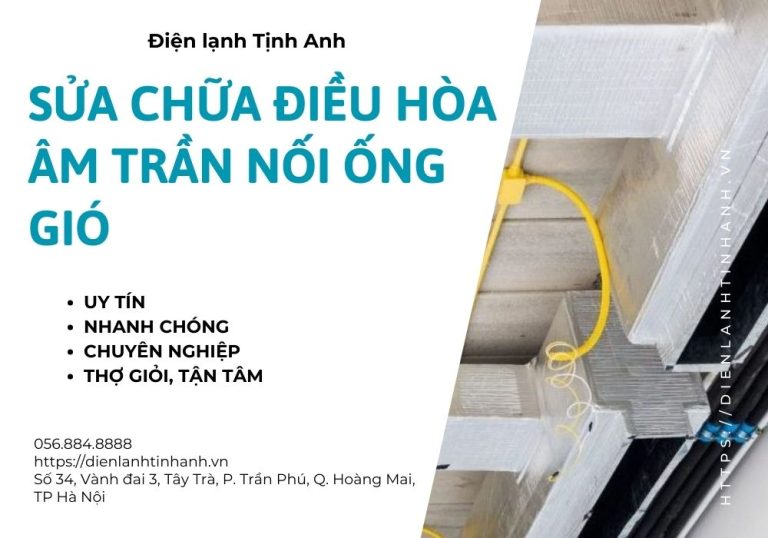 Sửa chữa điều hòa âm trần nối ống gió -dienlanhtinhanh.com 1