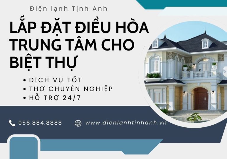 Lắp đặt điều hòa trung tâm cho biệt thự - dienlanhtinhanh.com 1