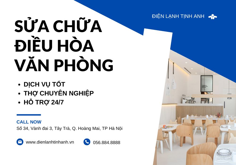 Sửa chữa điều hòa văn phòng - dienlanhtinhanh.com