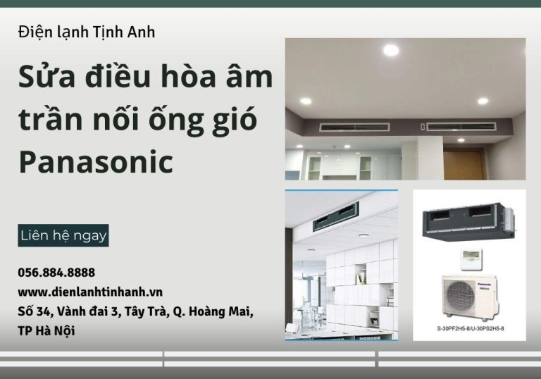 Sửa điều hòa âm trần nối ống gió Panasonic - dienlanhtinhanh.com 1