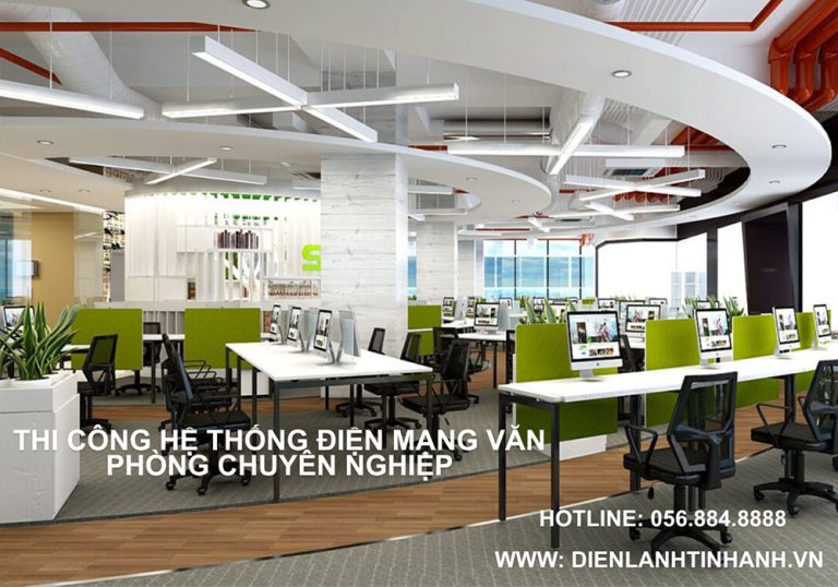 Thi công hệ thống điện mạng văn phòng chuyên nghiệp