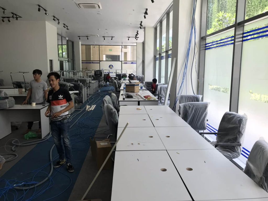 Thi công hệ thống điện mạng văn phòng chuyên nghiệp